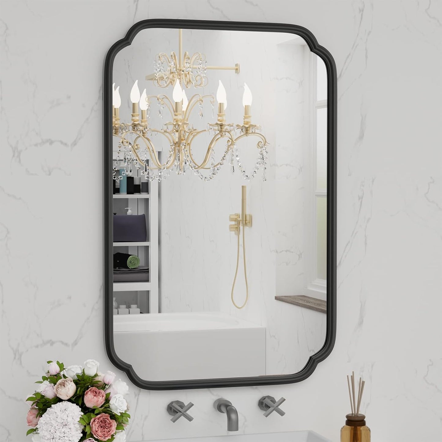 Black Bathroom Vanity Mirrors 24x36 for Modern Decor Needs