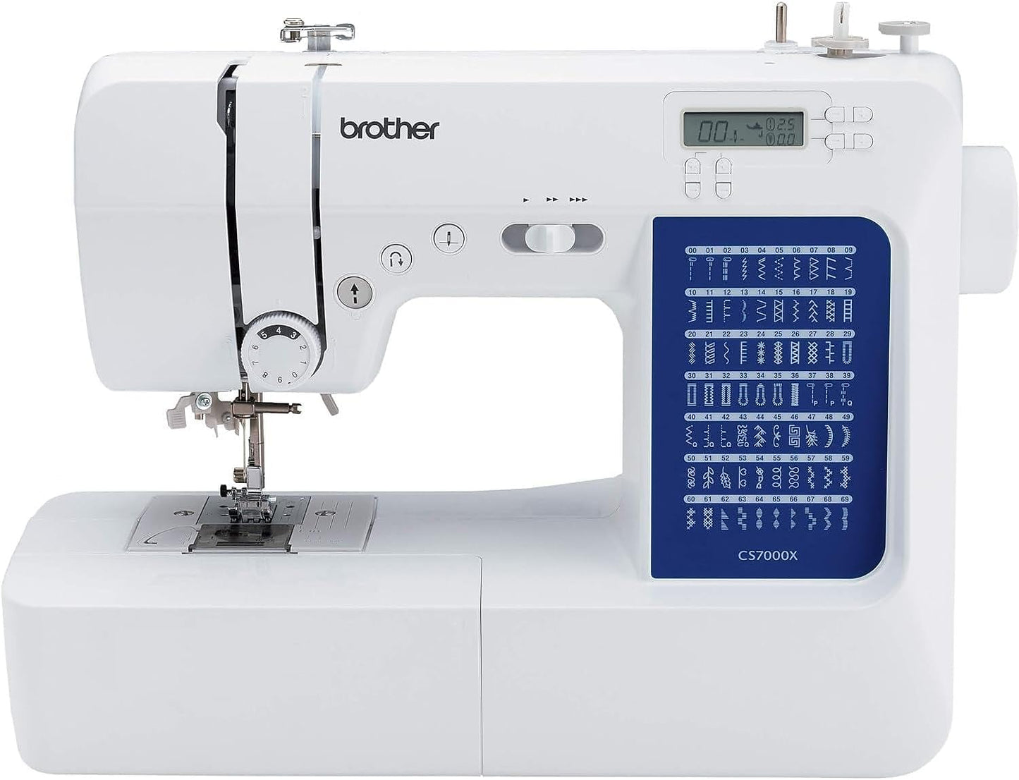 Brother CS7000X: 70 Stitches, LCD Display, Wide Table