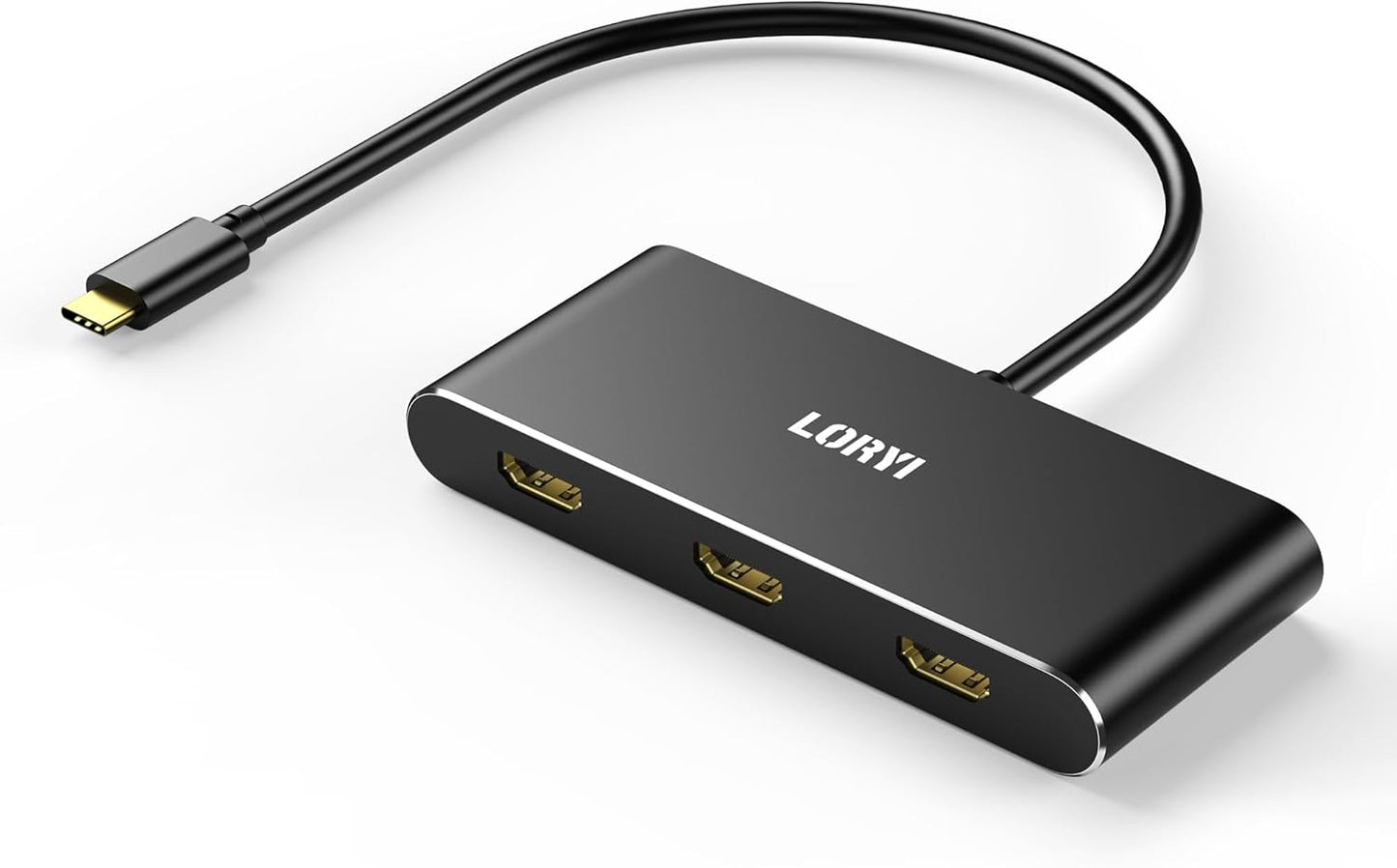 USB C to 3 HDMI Splitter Hub for Triple 4K Display Setup