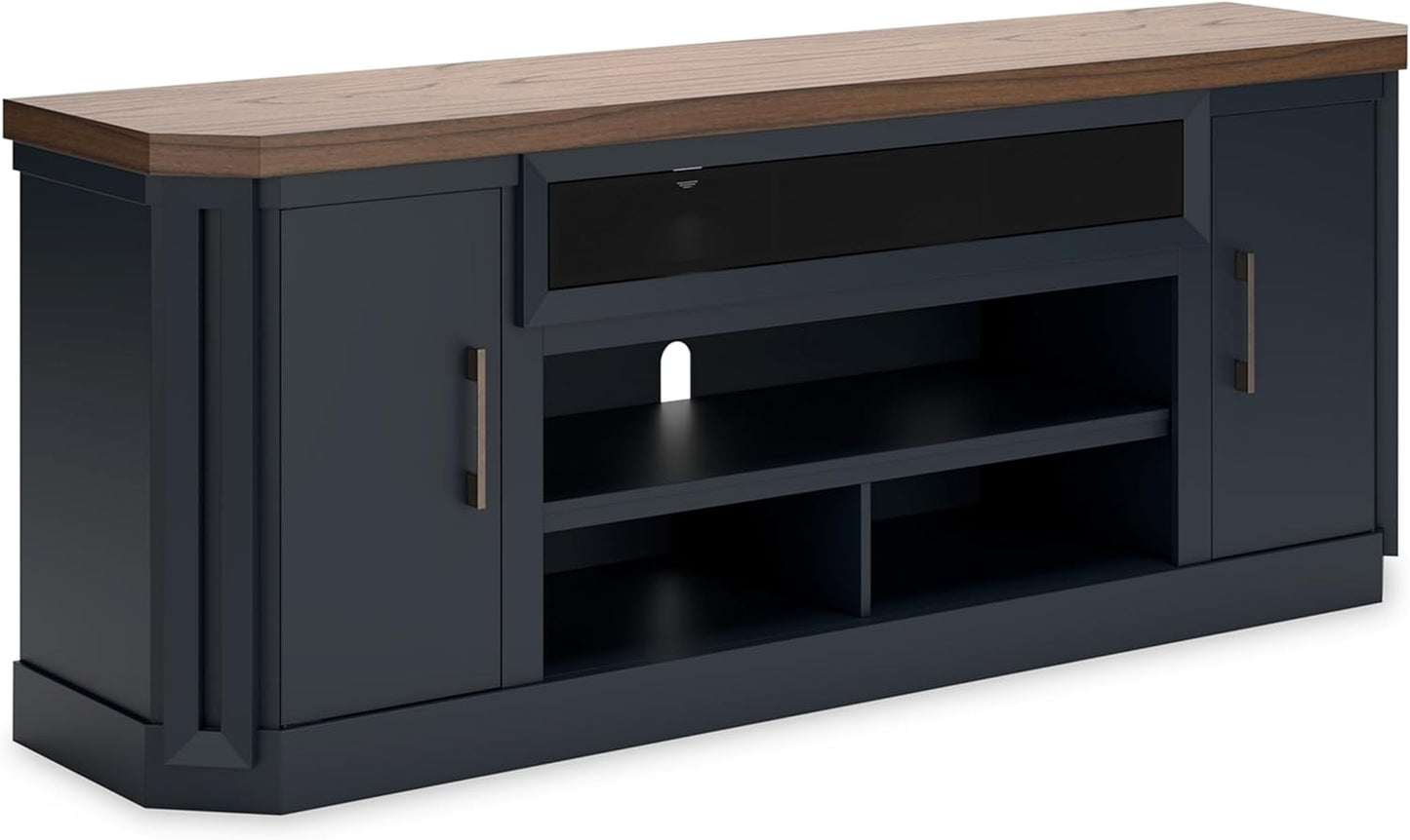 Signature Design by Ashley Landocken TV Stand: Stylish Storage & Fireplace Option