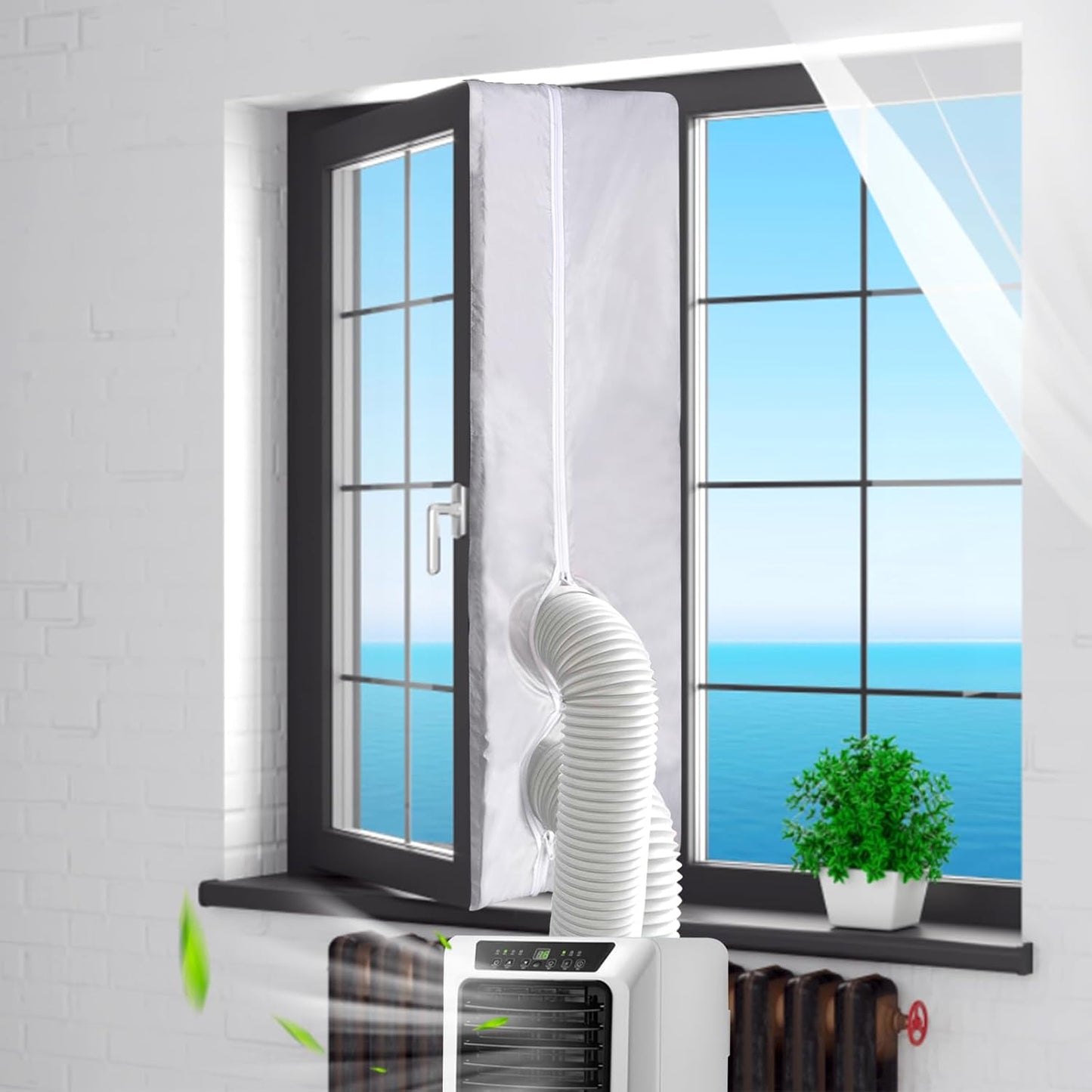 Universal 157 Portable AC Window Vent Kit - Full Sealing