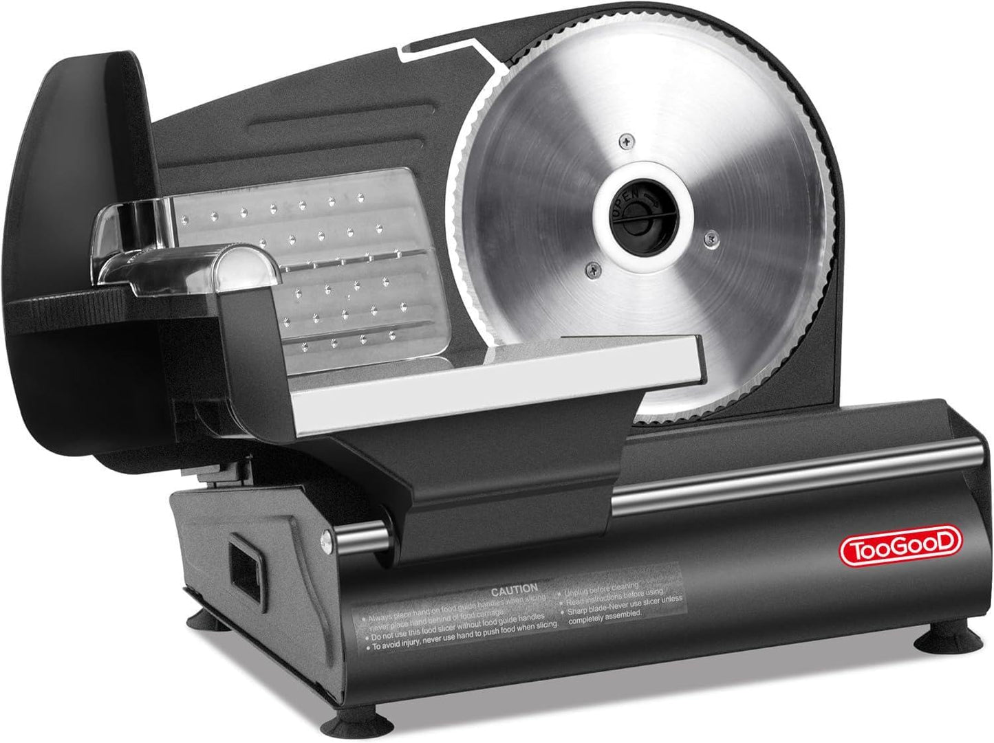 TOOGOOD Electric Meat Slicer with Adjustable Thickness for Home Use