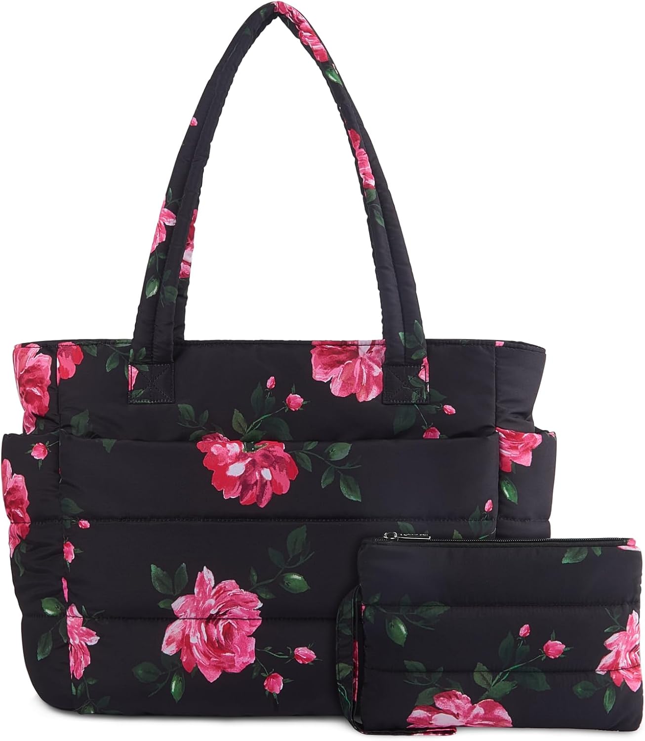 TOPDesign Puffer Tote Bag for Women: Lightweight Quilted Handbag
