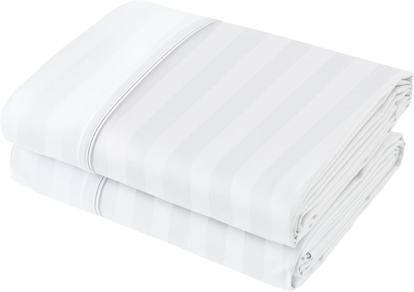 Luxurious Full Size Flat Sheet 2 Pack - 100% Egyptian Cotton