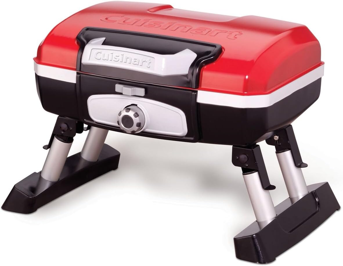 Cuisinart Petite Gourmet Portable Gas Grill for Camping BBQ