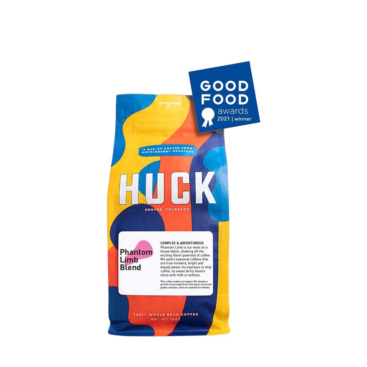 Phantom Limb Whole Bean Coffee - Light & Bright Roast 2 Pound Bag