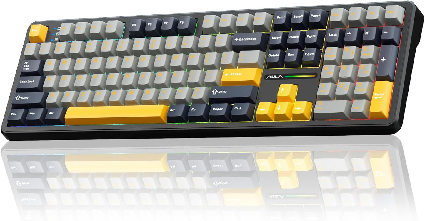 AULA F108 Wireless Mechanical Keyboard: Custom Gaming Experience