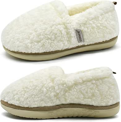 COFACE Womens Slippers Fuzzy Memory Foam Soft Plush Comfort