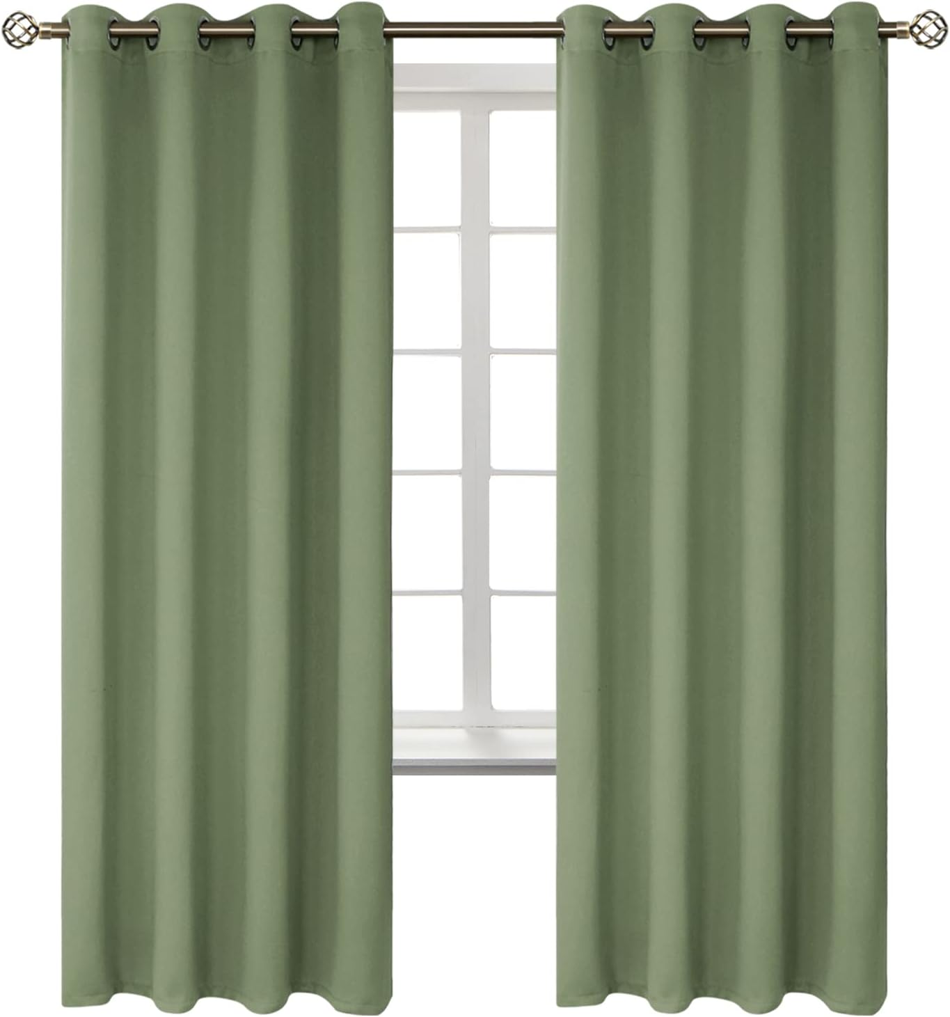 BGment Room Darkening Curtains for Bedroom - 72 Inch Grommet Drapes