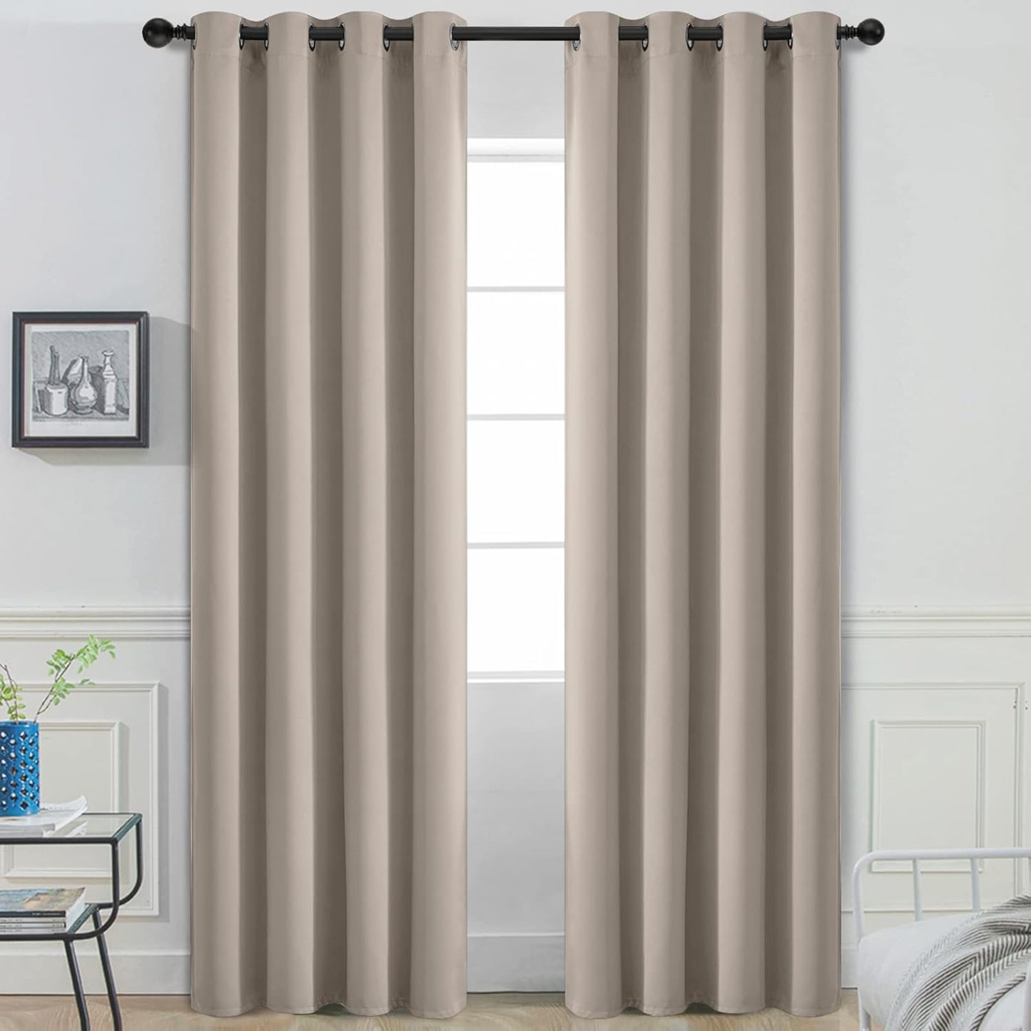 Yakamok Blackout Curtains for Bedroom and Living Room Decor