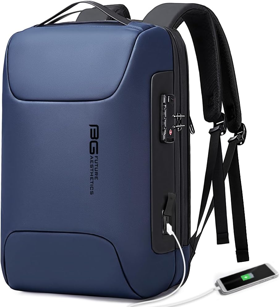 BANGE Anti Theft Business Backpack for 15.6 Inch Laptop