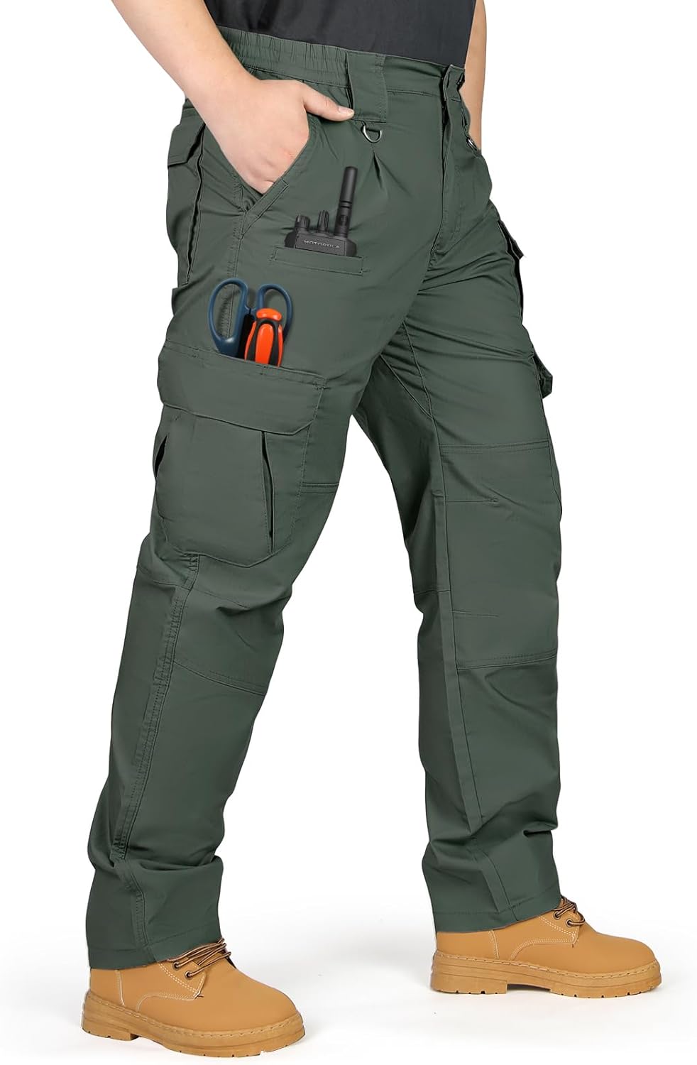 IGOLUMON Men's Stretch Tactical Pants for Outdoor Activities