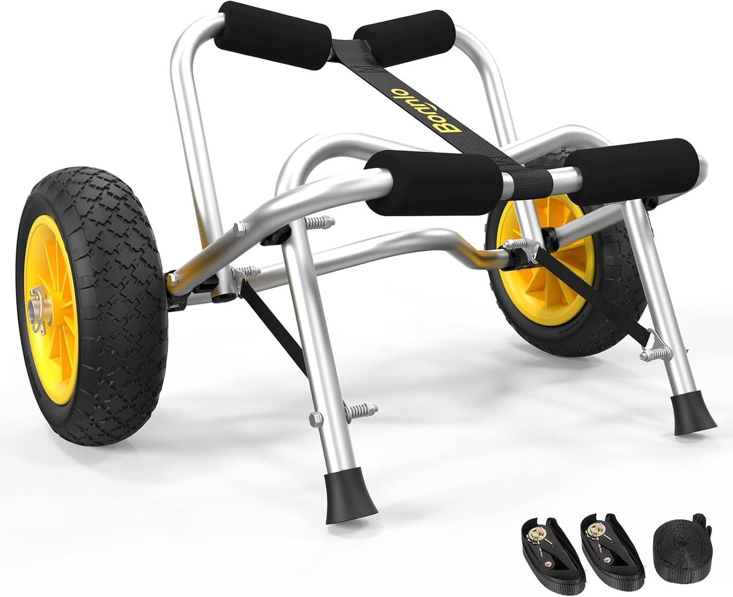 Bonnlo Kayak Cart Dolly with Airless Tires for Easy Transport