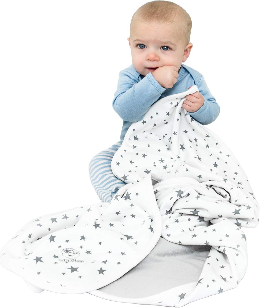 Woolino Baby Blanket for Crib or Stroller - Merino Wool Comfort