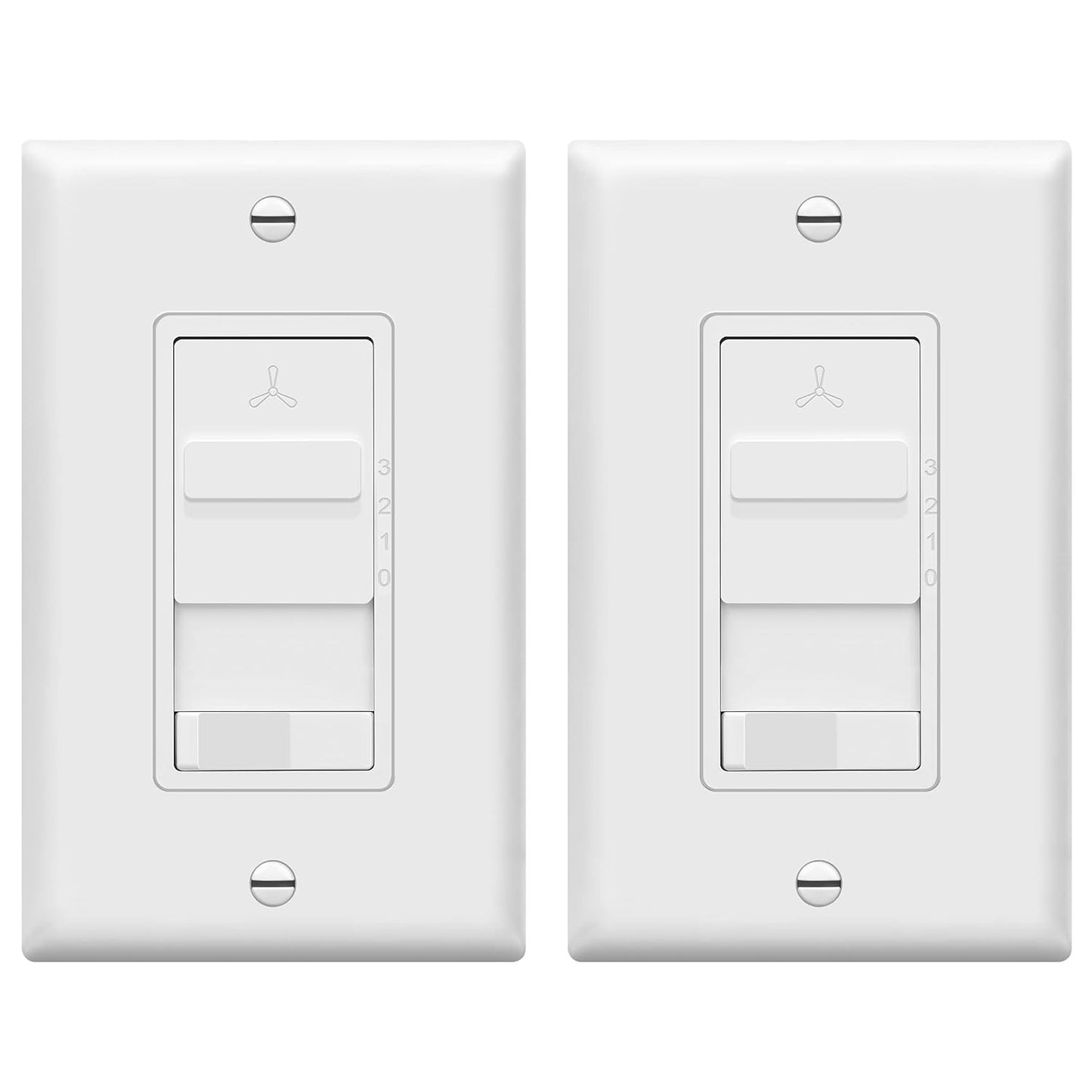 TOPGREENER Kalide Combo Light Switch with 3-Speed Fan Control