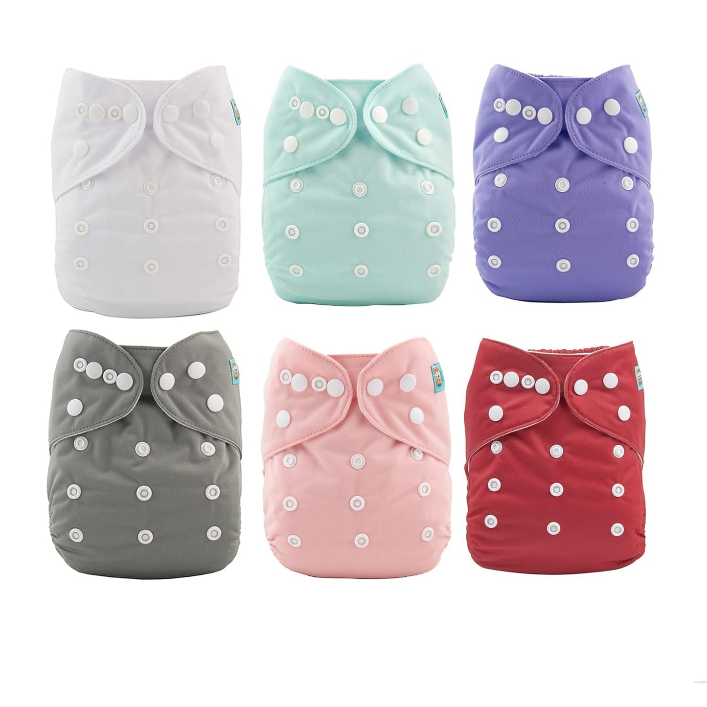 ALVABABY 18pcs Washable Cloth Diapers Set