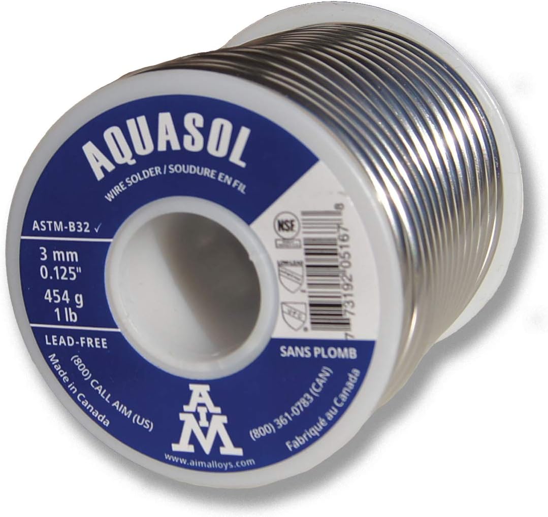 AIM Lead-Free Plumbing Solder for Brass and Copper Joints
