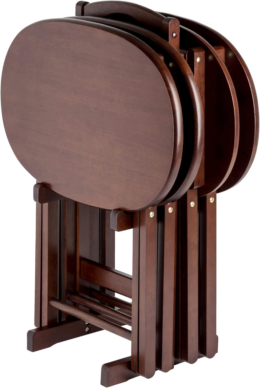 Winsome Nathan Snack Tables: Stylish Set of 4 for Convenient Living Room Dining