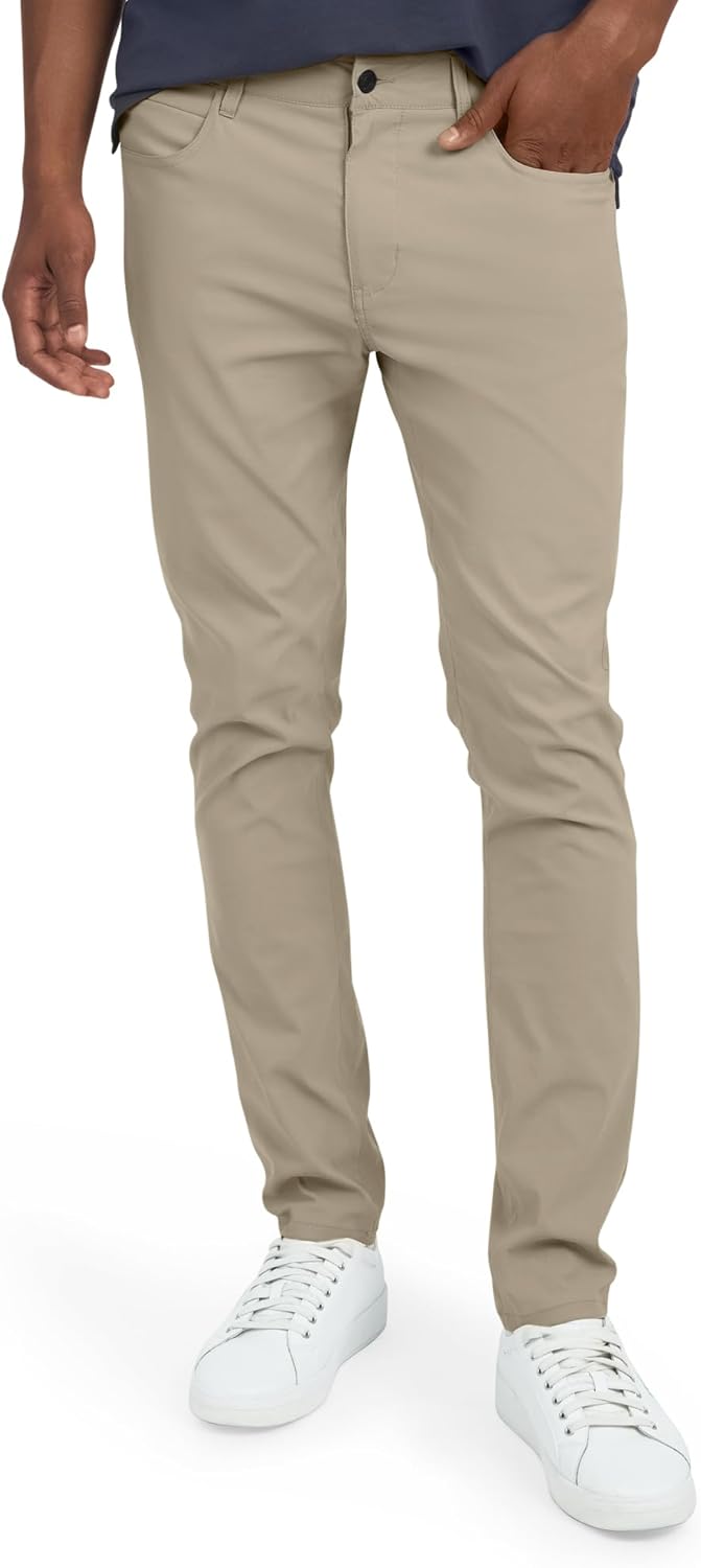 DKNY Mens Lightweight Travel Pants for Men - Perfect for Work