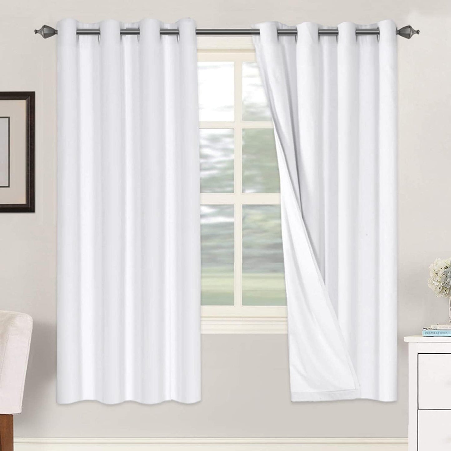H.VERSAILTEX 100% Blackout Curtains for Bedroom and Living Room