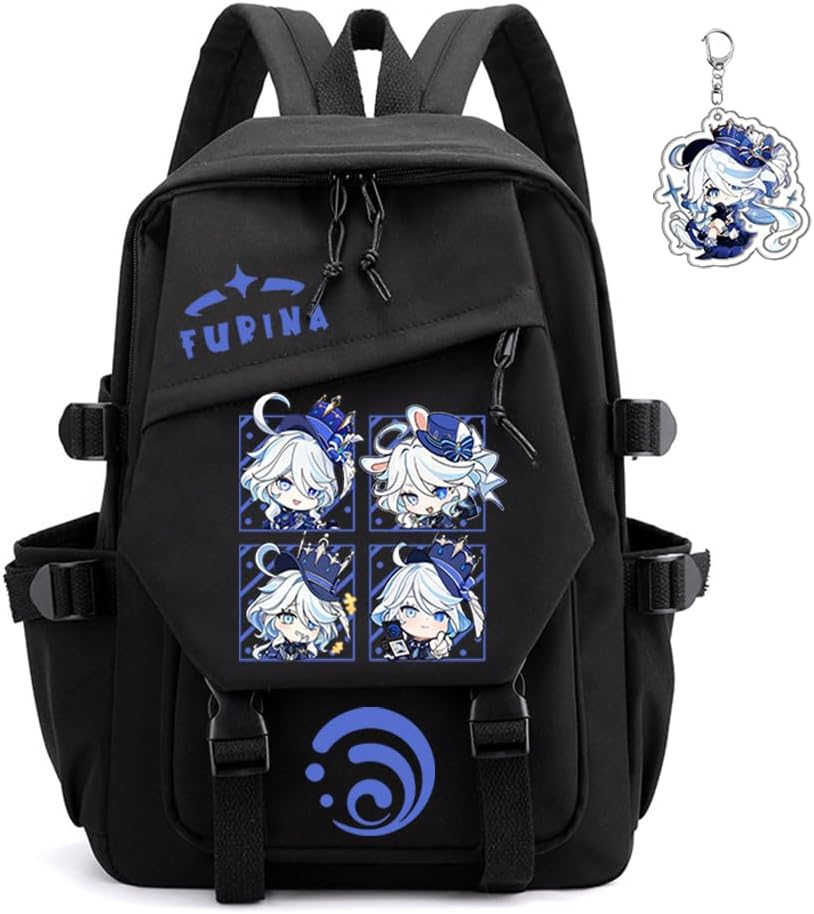Genshin Impact Backpack Unisex Rucksack with Kawaii Design