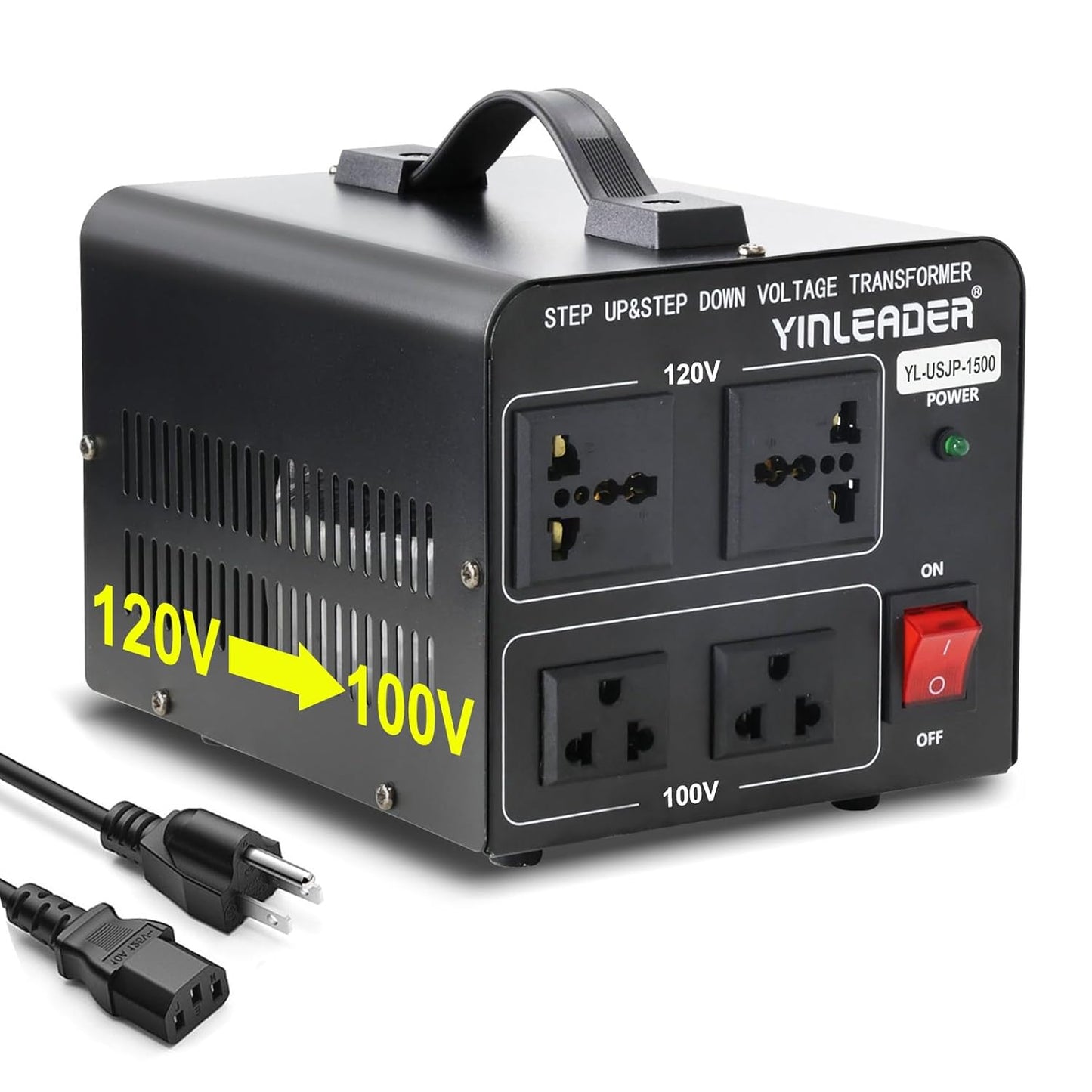 Yinleader 1500W Voltage Converter for Japanese Appliances