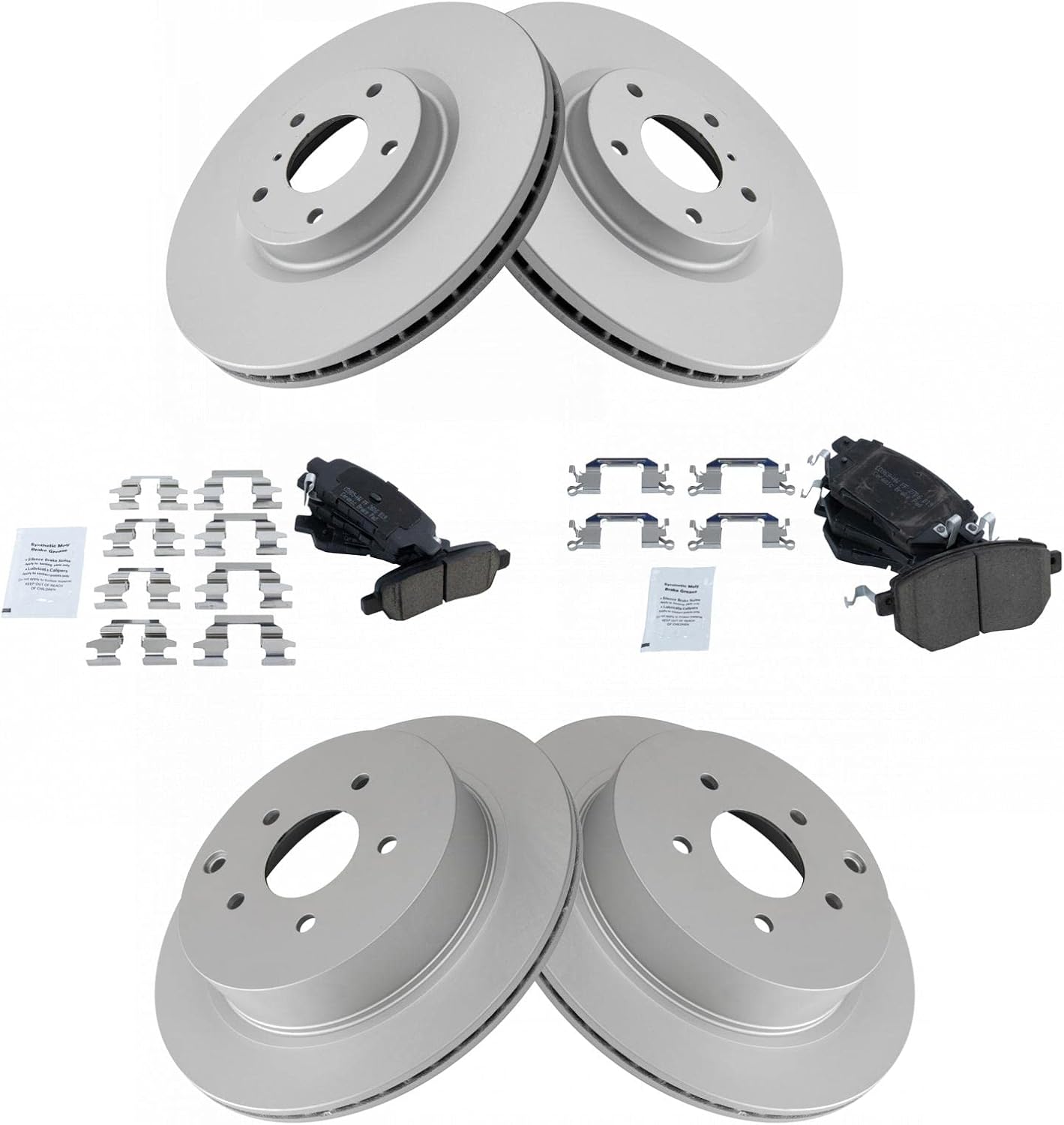Premium Brake Pad & Rotor Kit for INFINITI FX35 FX45 & Nissan Murano