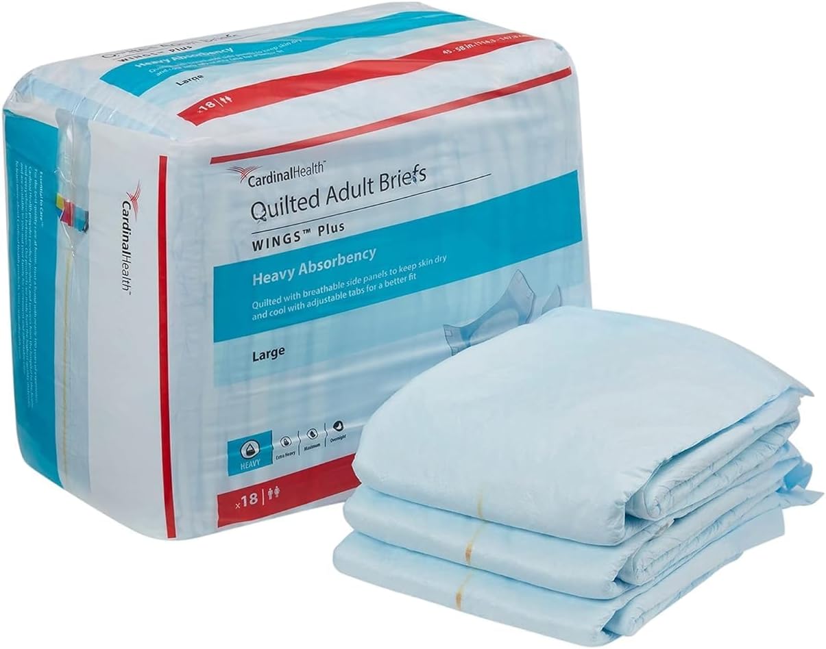 CardinalHealth Adult Incontinence Briefs - Heavy Absorbency