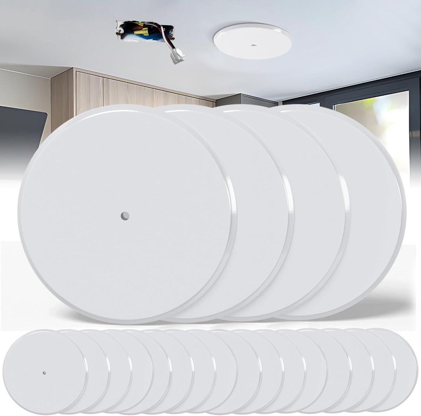 Ceiling Cover Plate for 3-1/4 to 4 Inch Electrical Boxes
