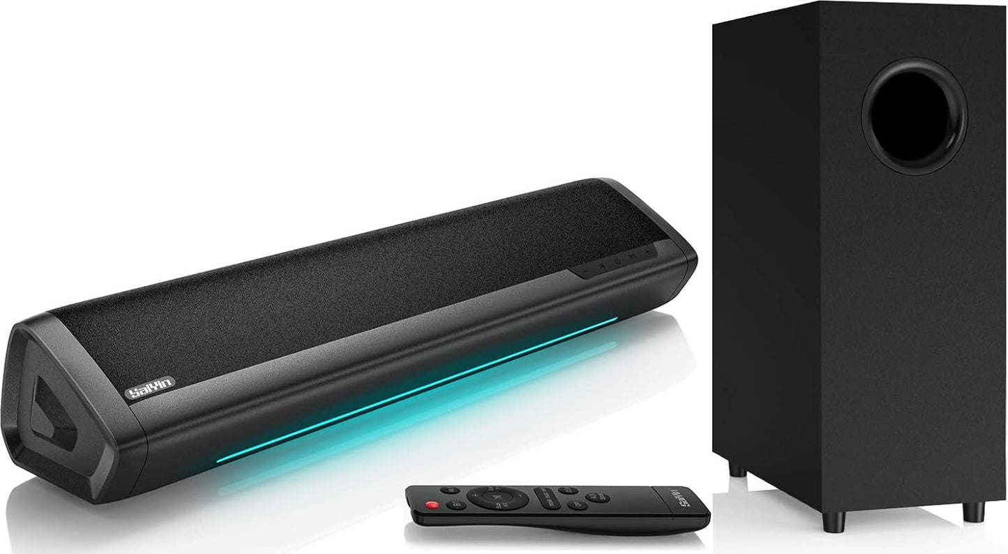 Saiyin 2.1 Sound Bar: Deep Bass Home Theater