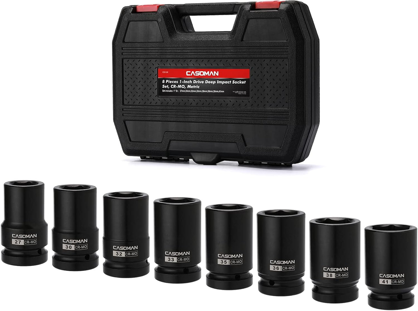 CASOMAN 8 Pieces 1-Inch Drive Deep Impact Socket Set Review