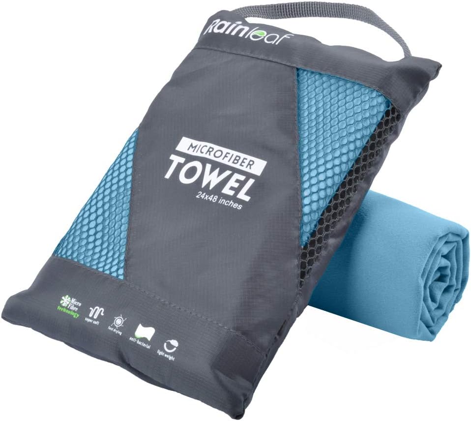 Rainleaf Quick Dry Microfiber Towel - Ultimate Travel Essential