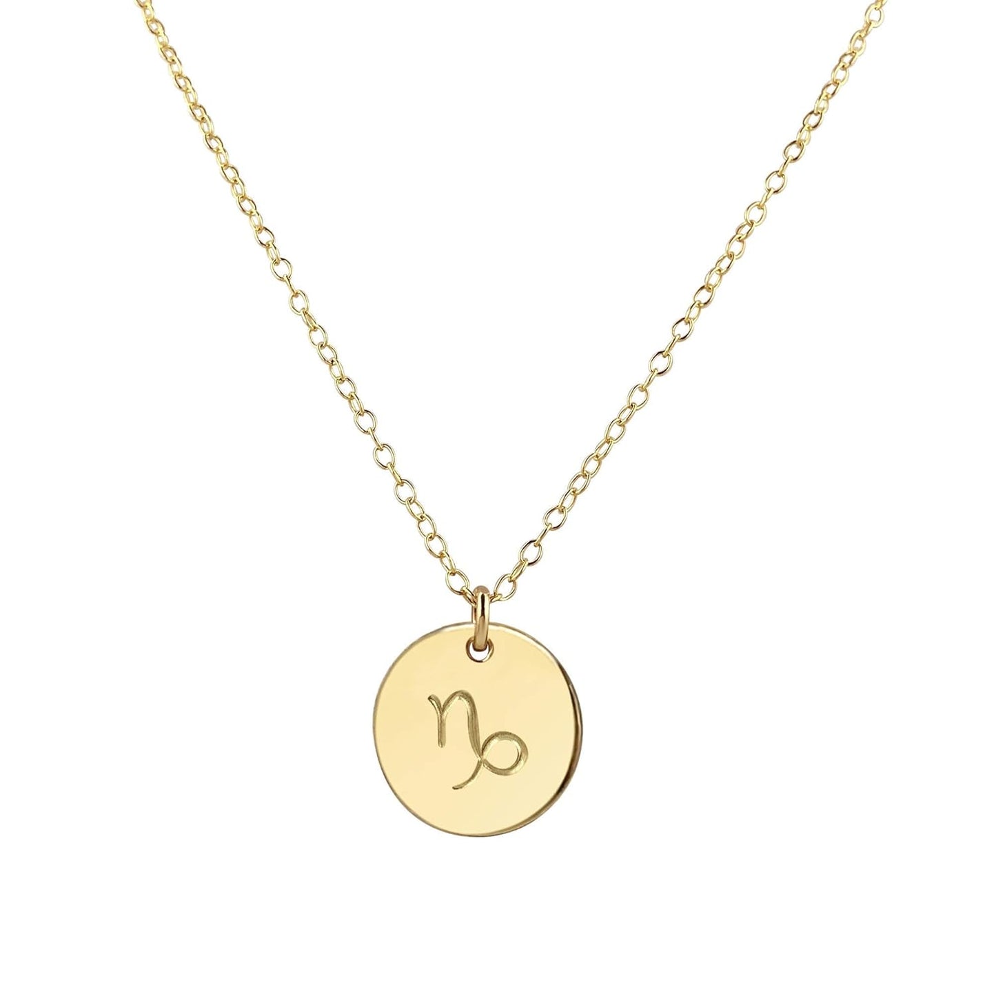 Handmade Gold Capricorn Necklace for Astrology Lovers Gift