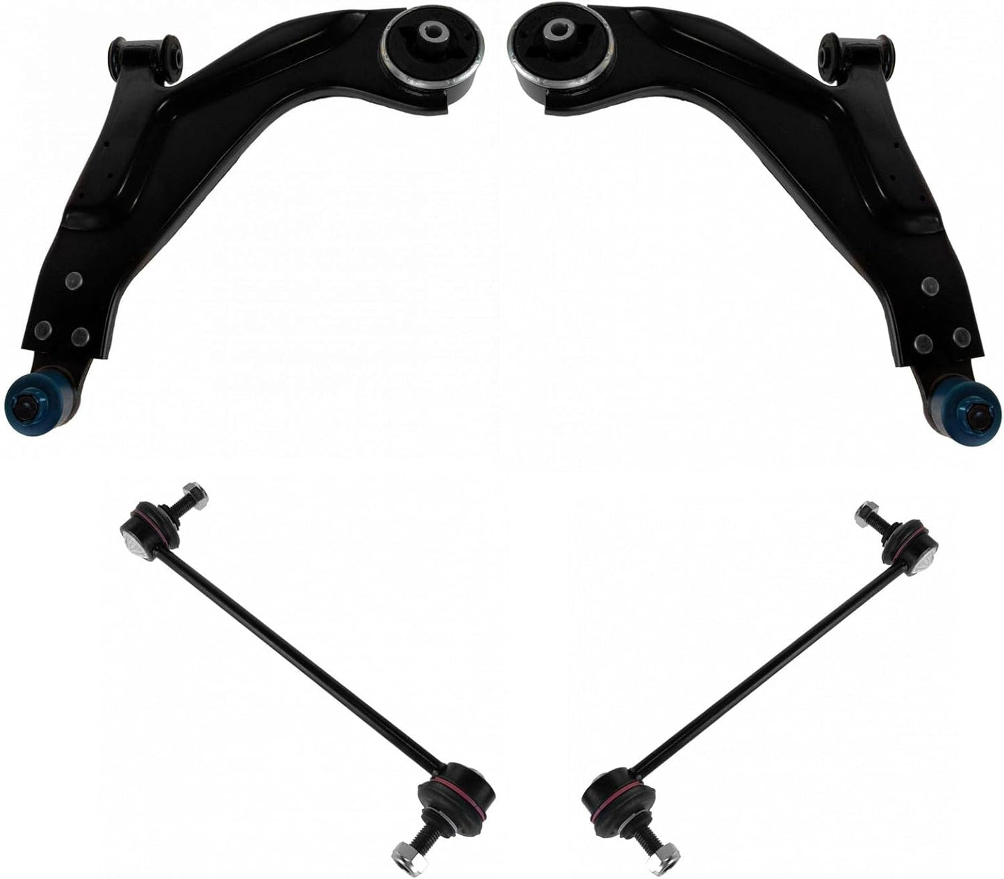 TRQ Front Suspension Kit Control Arm with Ball Joint for Jaguar