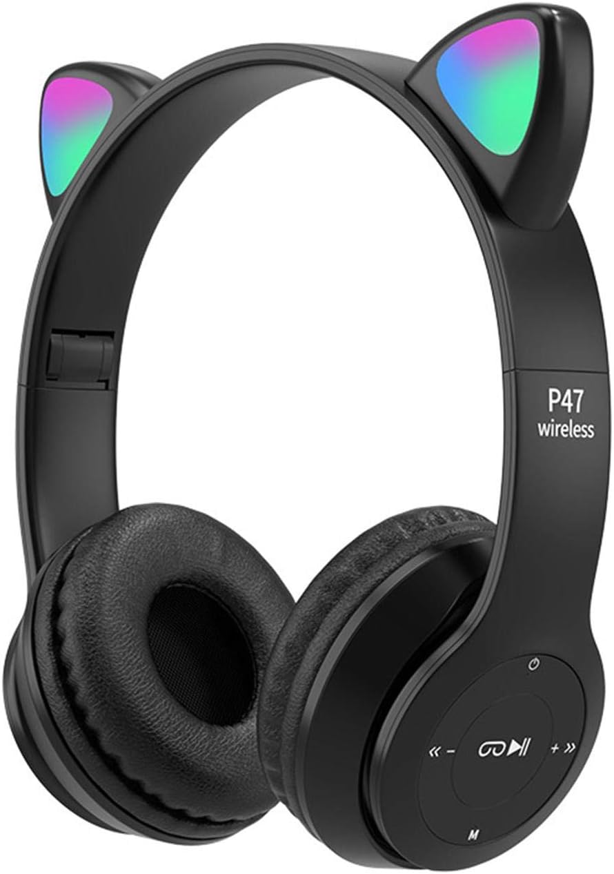 Yuhoo Cat Ear LED Gaming Headset - Wireless Fun for All!