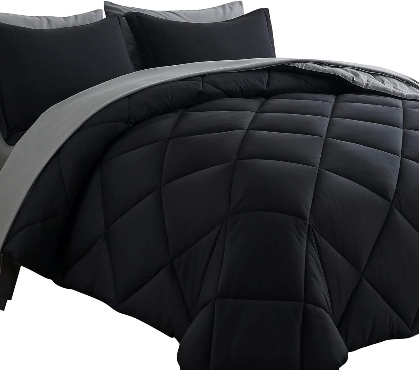 Cosybay King Bed in a Bag 7pcs Reversible Comforter Set