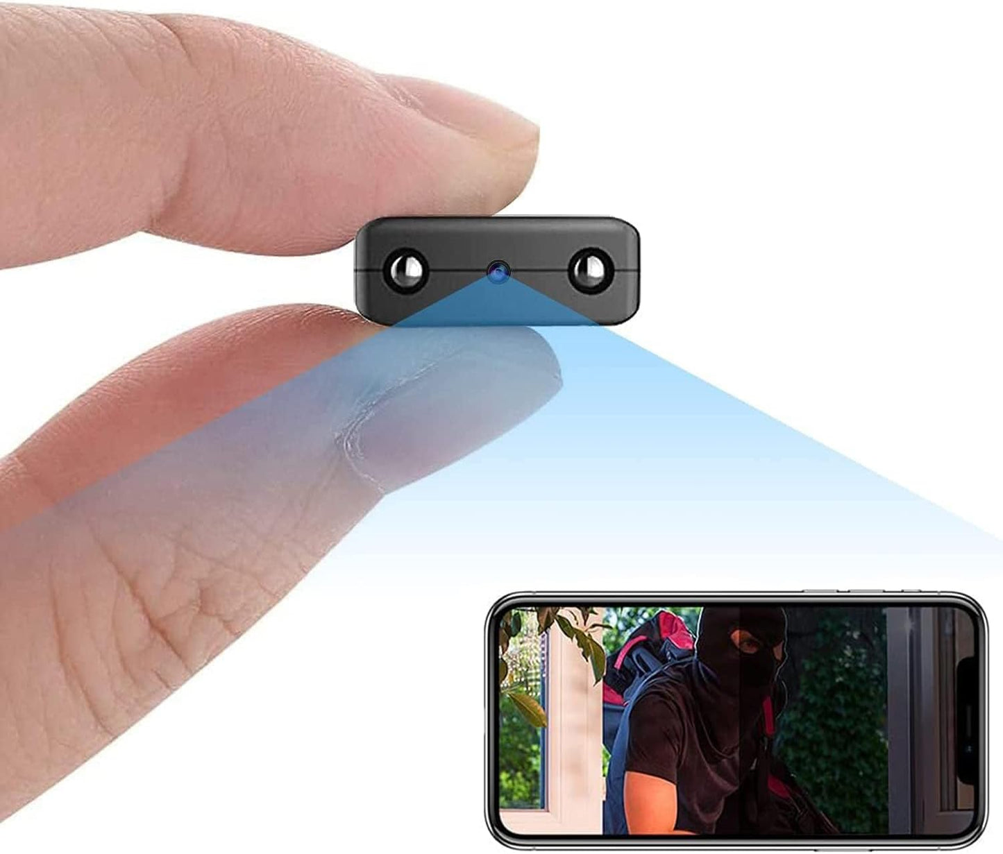 Shaopao Mini WiFi Camera: 1080P Portable Security with Night Vision