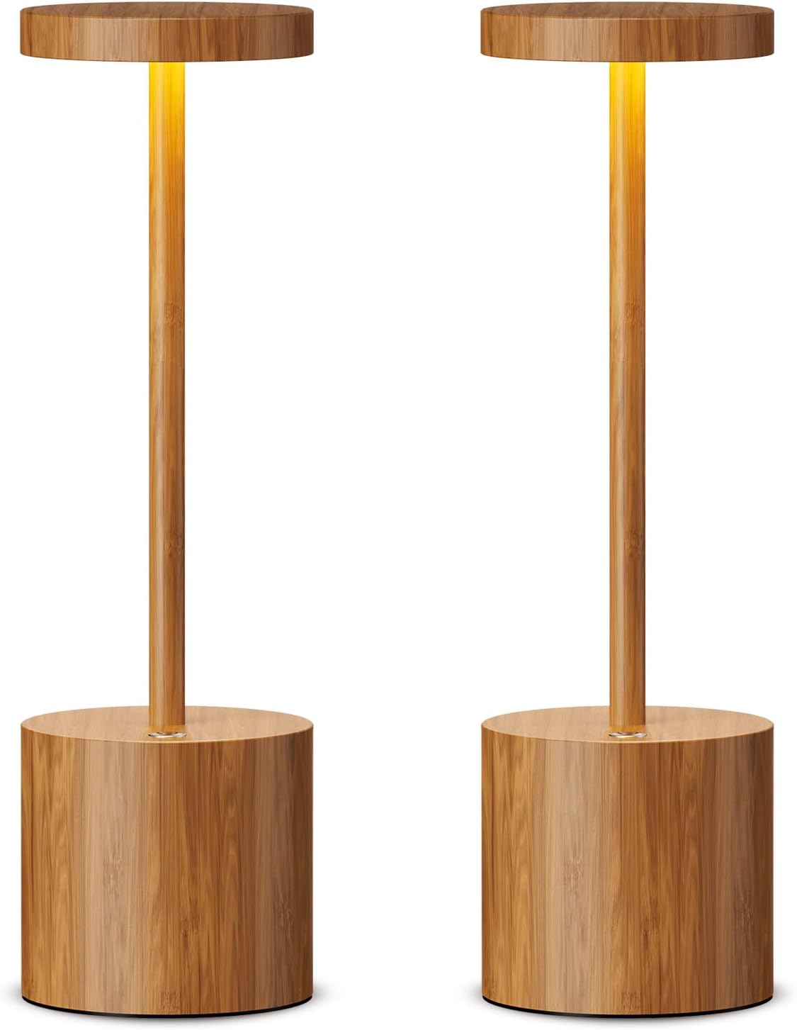 Dimmable Rechargeable Table Lamp Set | Portable LED Light
