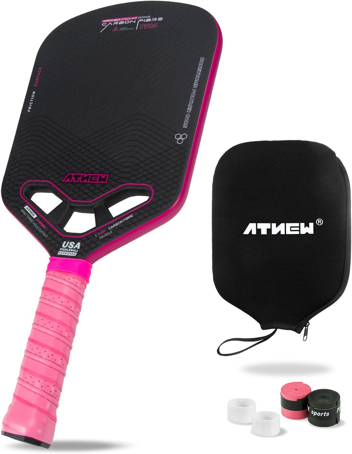 Pickleball Paddles T700 3K Carbon Fiber for Precision Play