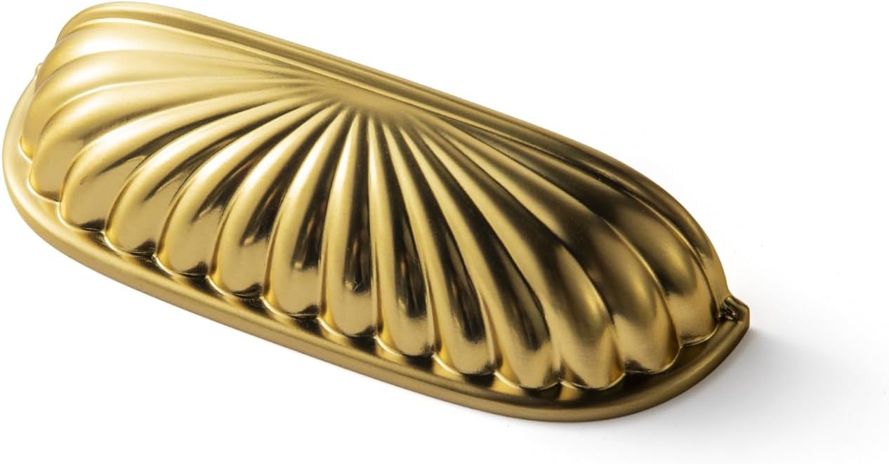 Goo-Ki Modern 3in Hole Centers Brushed Gold Cabinet Pulls