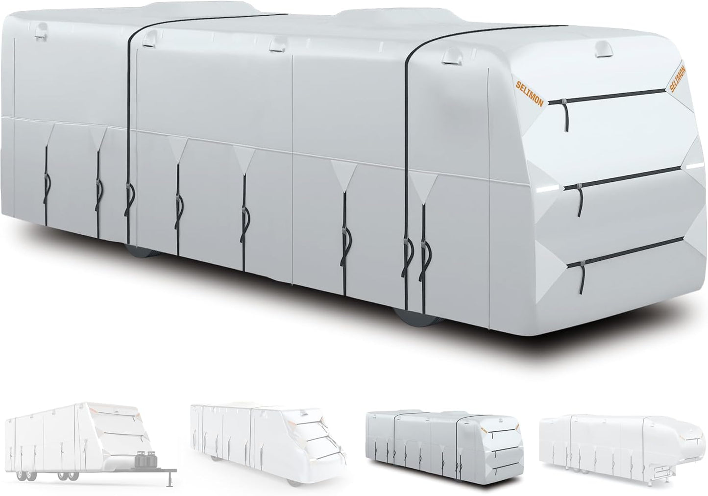 300D Top Class A RV Cover for 30ft to 33ft Motorhomes