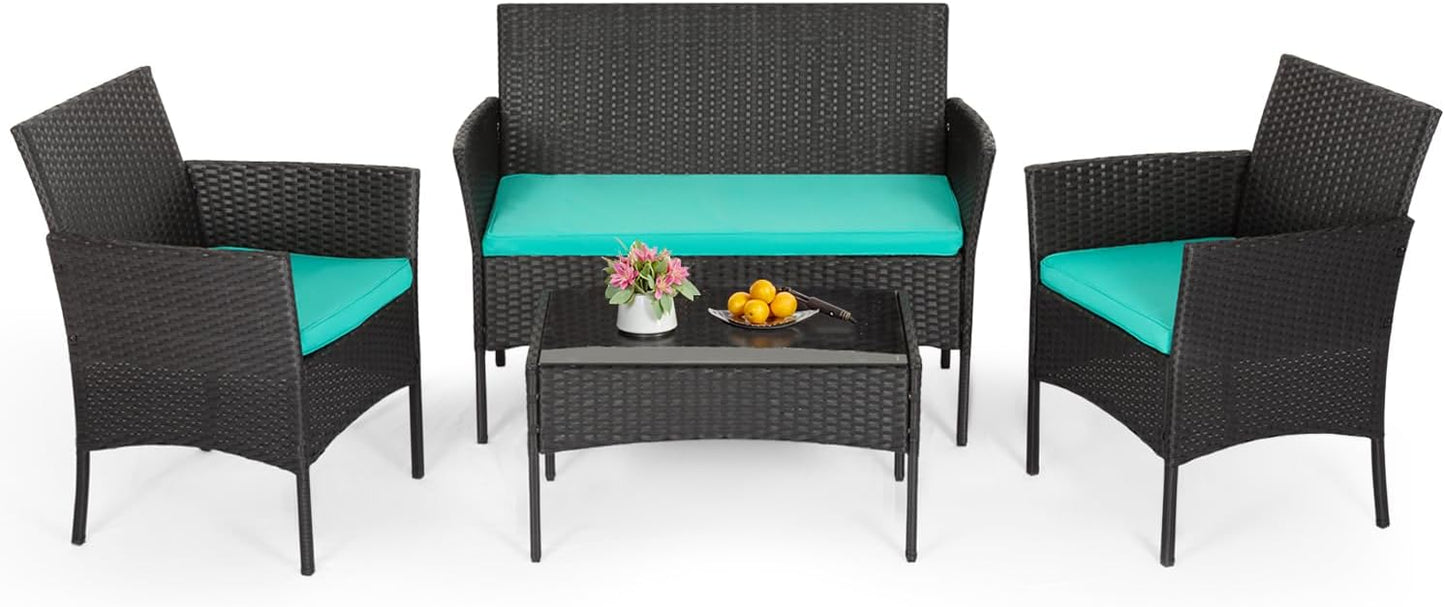 4-Piece Patio Furniture Set for Outdoor Comfort and Style