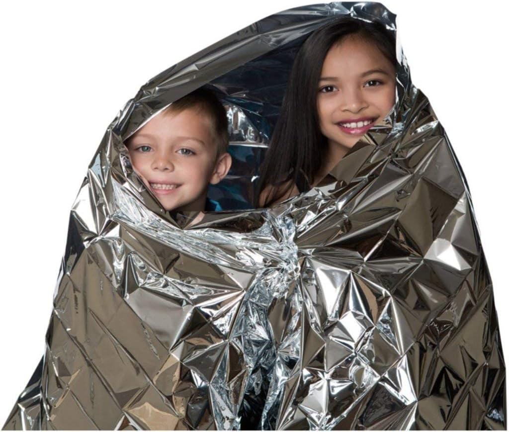 10 Pack Waterproof Heat-Reflective Emergency Blankets by RESCUE GUARD