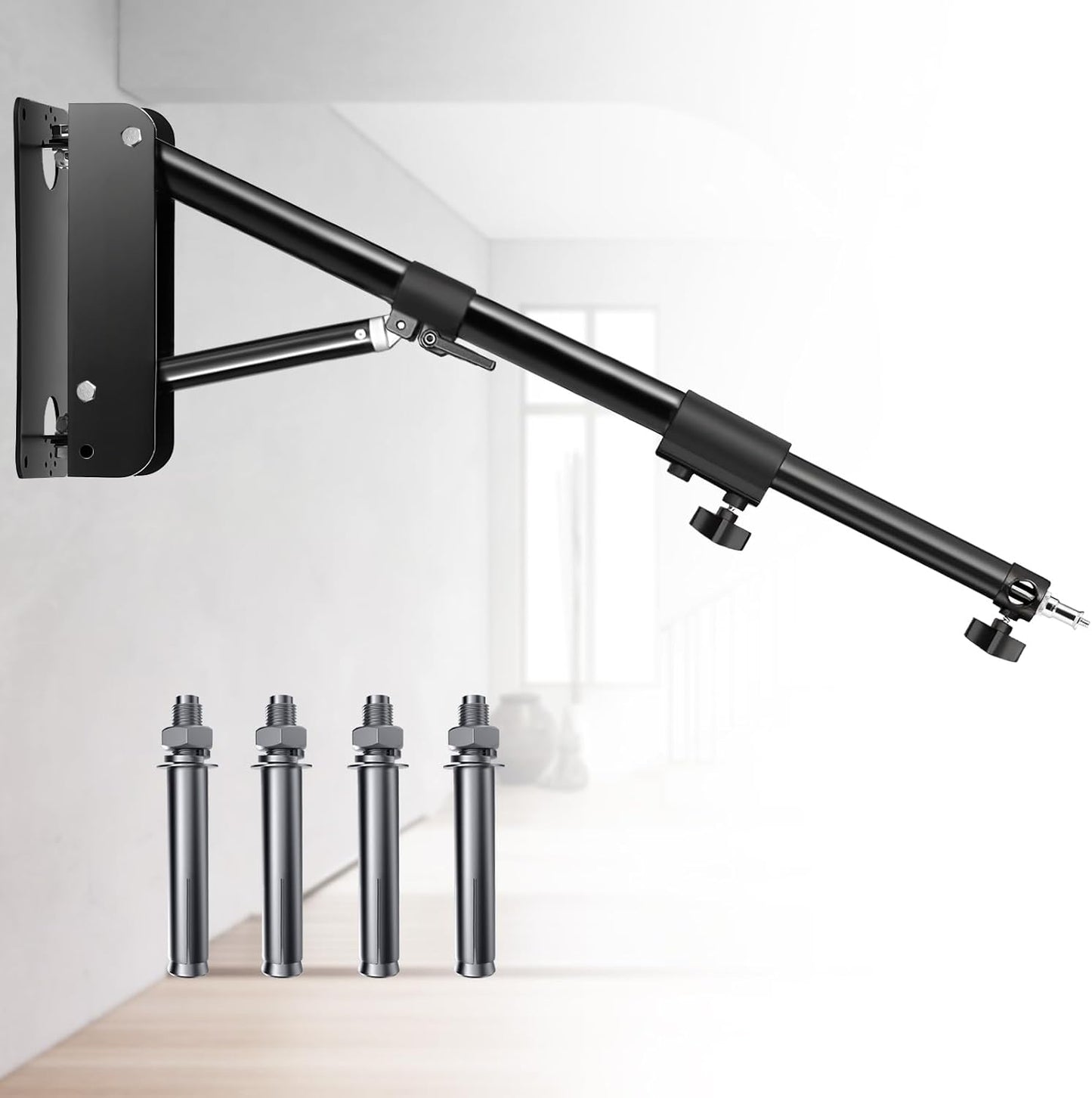 MACTREM Ring Light Wall Mount for Photography and Video Lighting