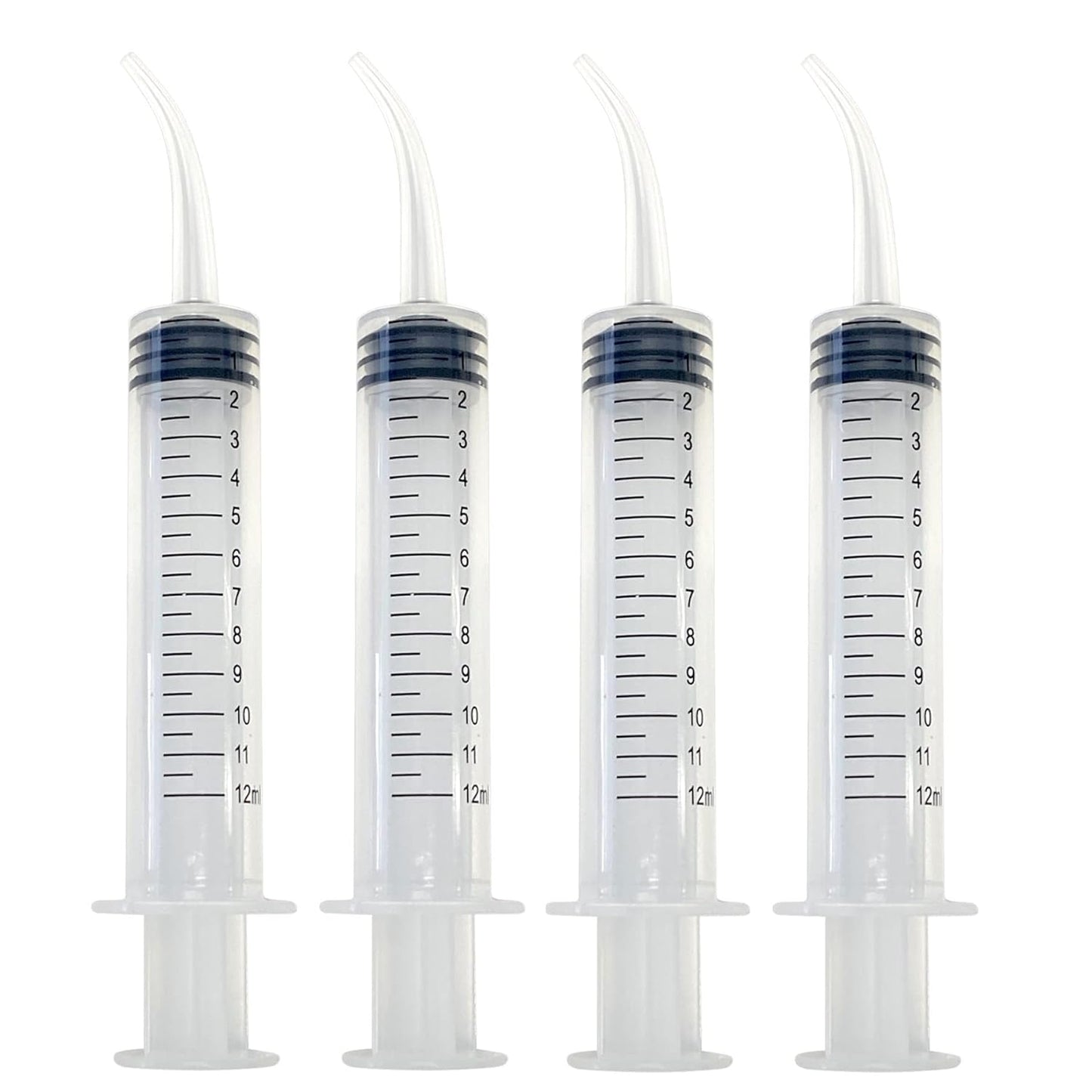 100 Disposable Curved Tip Dental Oral Syringes for Pets & Care