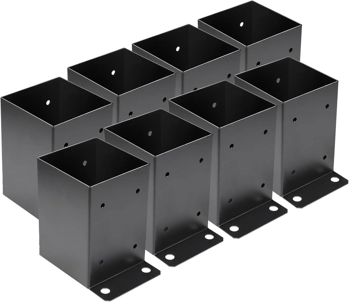 4 x 4 Post Base Brackets for Deck Railing Support - 8 PCS