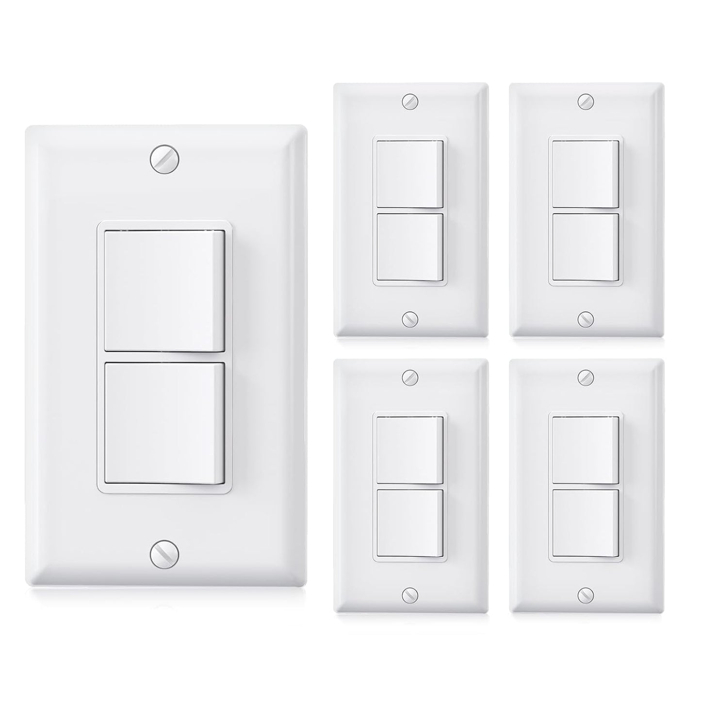 AIDA Double Paddle Rocker Light Switch for Easy Control