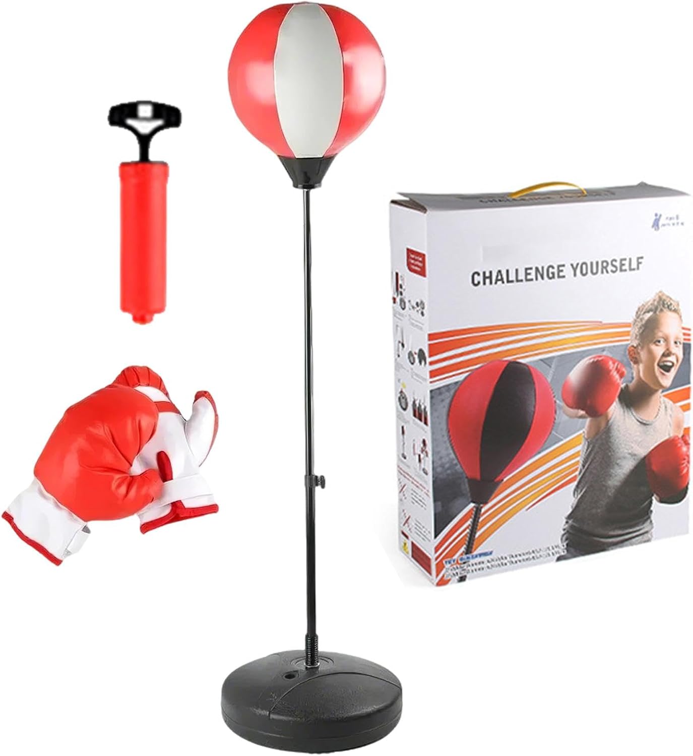 Kids Adjustable Punching Bag Set