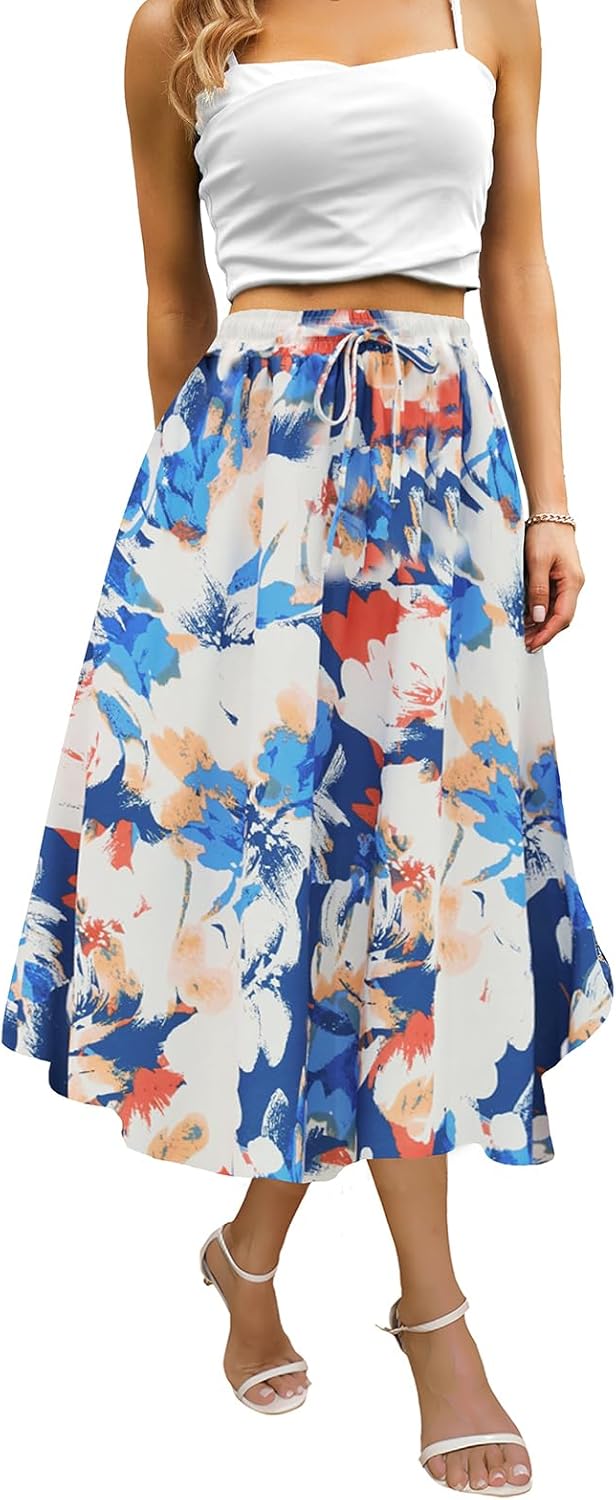 Maxi Skirts for Women with Pockets for Casual Beach Parties