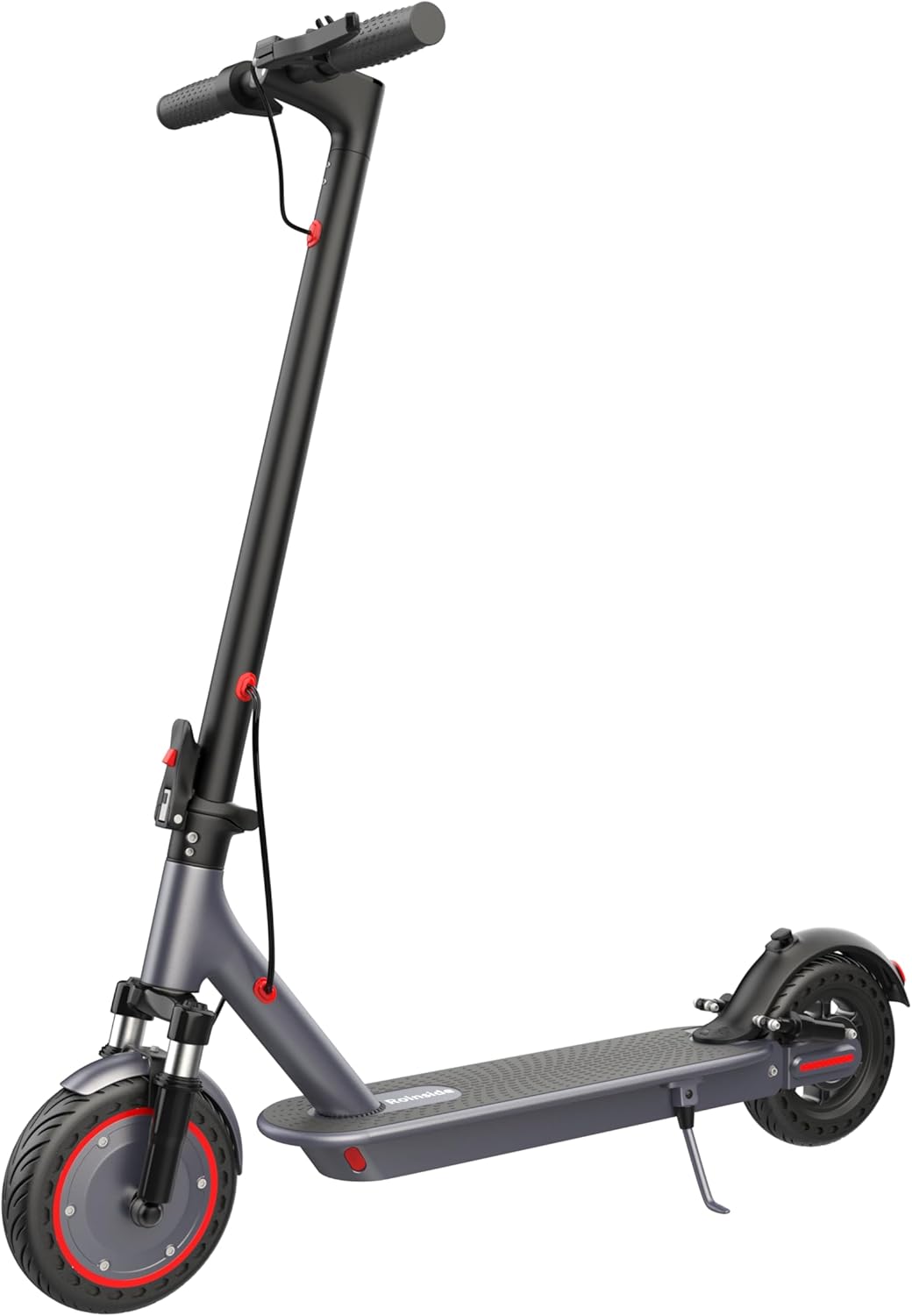 Electric Scooter with Solid Tires and Powerful Motor for Adults